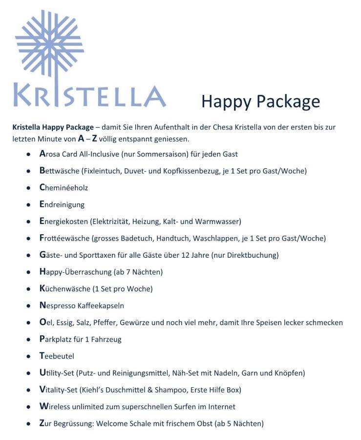 Appartement Chesa Kristella à Arosa Extérieur photo